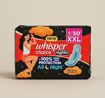 Whisper Choice Nights XXL - 6 Count